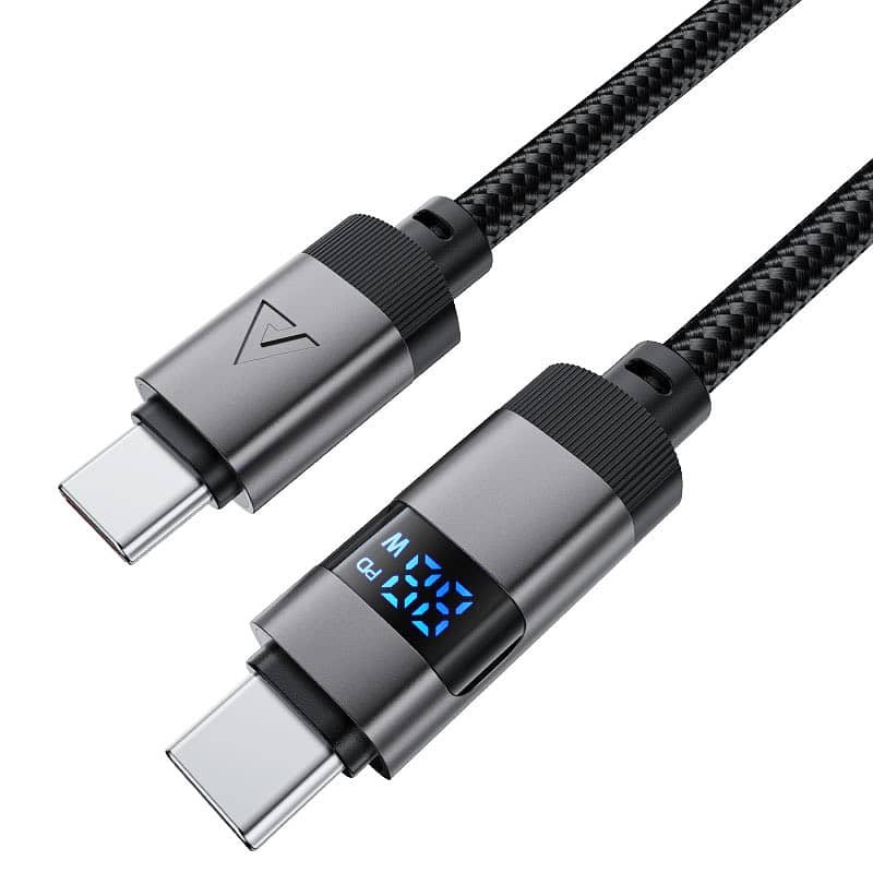 ACEFAST C15-3 60W USB-C to USB-C Charging Data Cable with Display 0