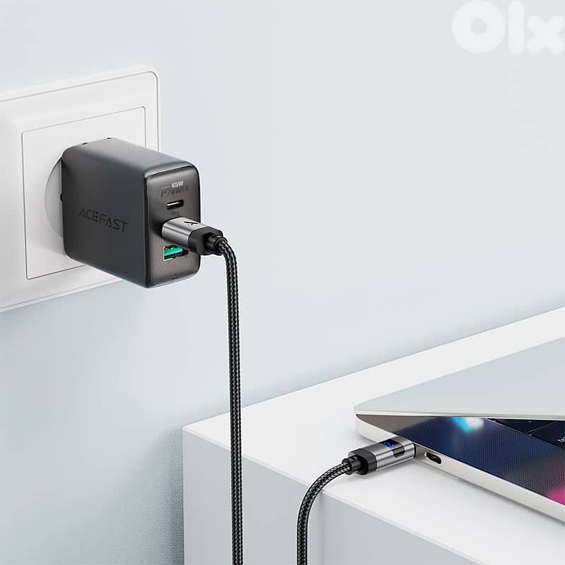 ACEFAST C15-3 60W USB-C to USB-C Charging Data Cable with Display 3