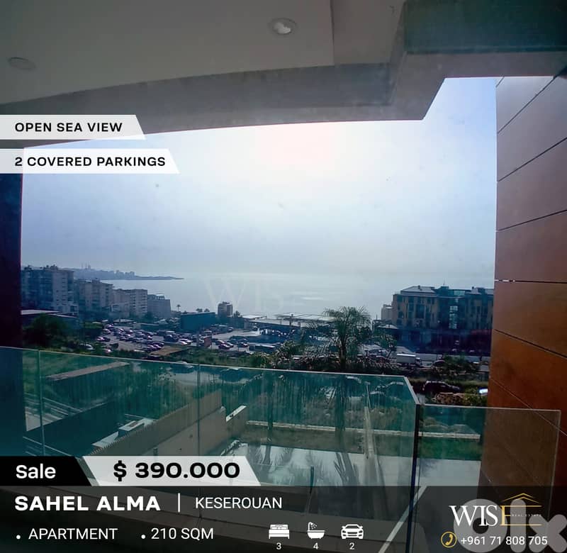 Stunning 210 SQM Apartment for SALE in Sahel Alma! 0