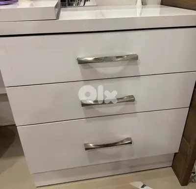 mirror with drawer in bedroom