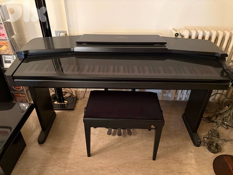 Piano Yamaha, modèle Clavinova en bois laqué 0