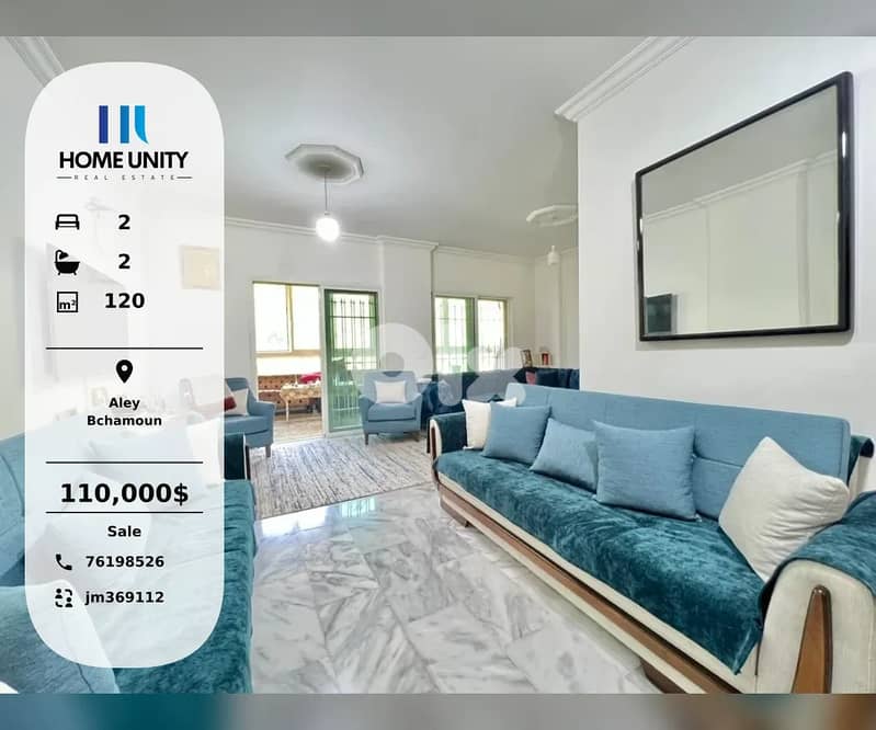 apartment for sale in bchamoun el yahdueye 0