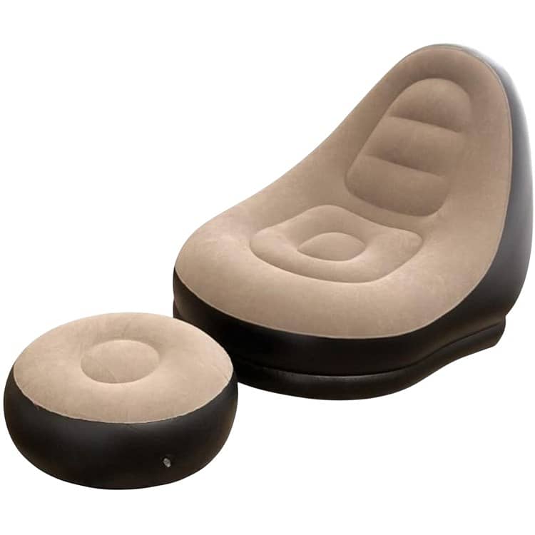 Inflatable Sofa Chair with Footstool 0