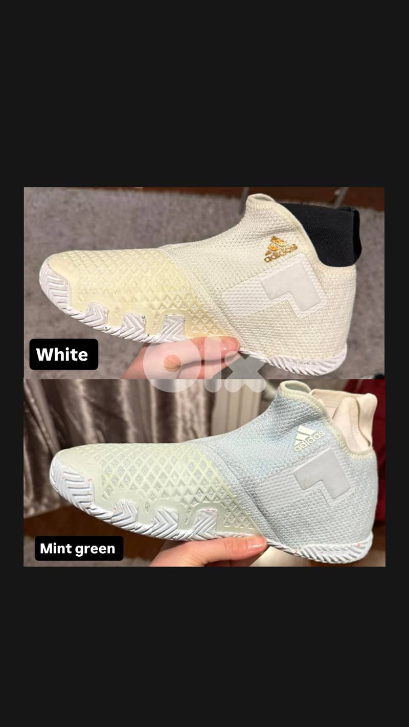 2 Adidas Stycon White + Mint Green 0