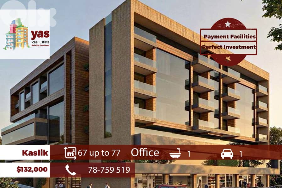 Kaslik 67m2 | 77m2 | Payment Facilities | Under Construction | EH 0
