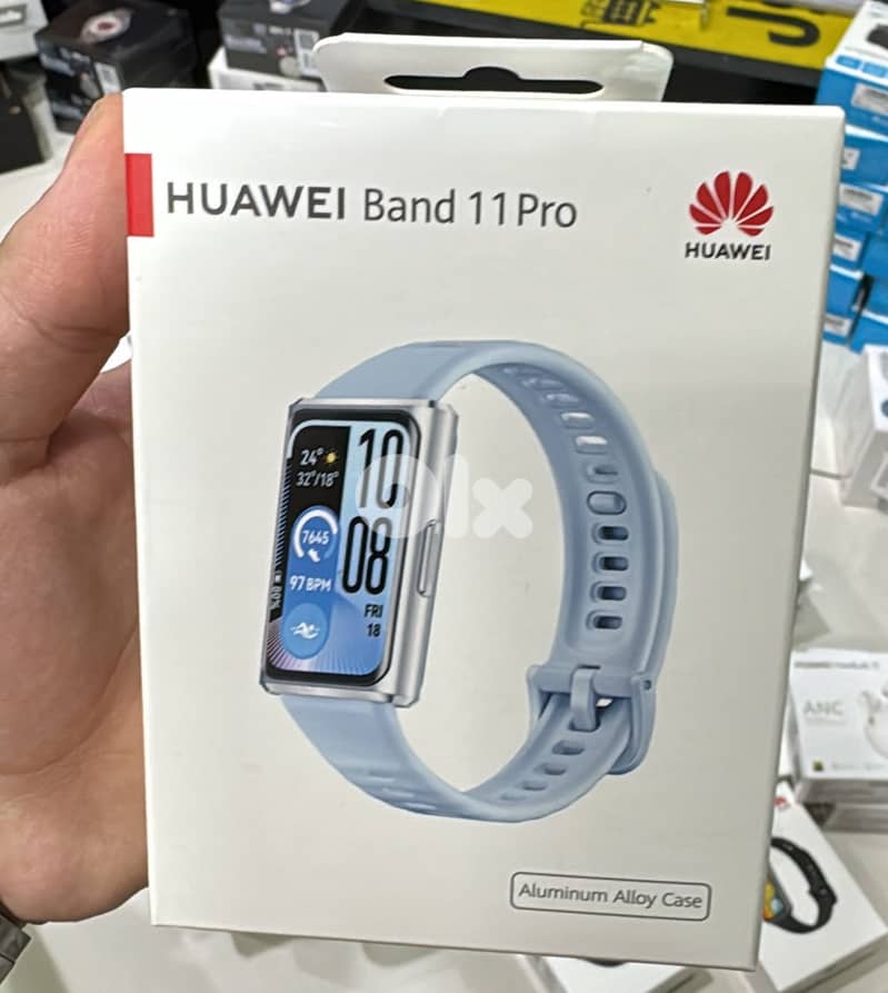 Huawei Band 11 pro blue silicone strap 0