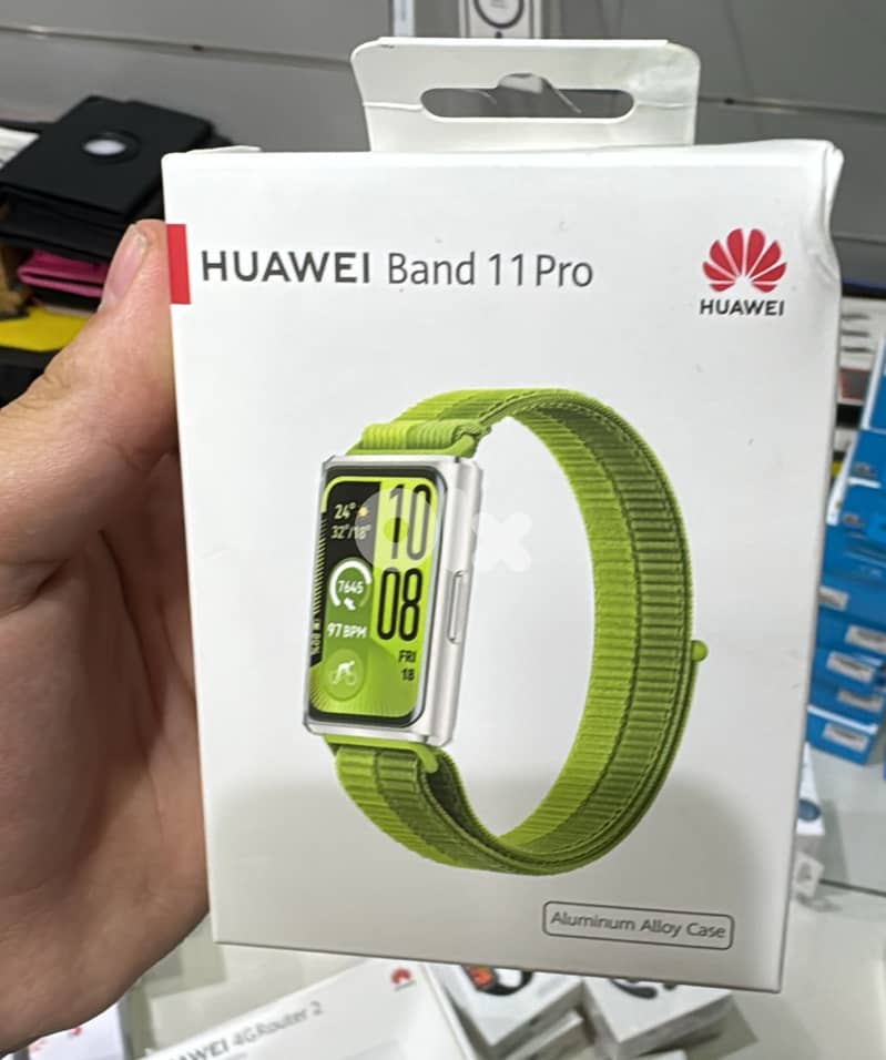 Huawei Band 11 pro Green Neylon strap 0