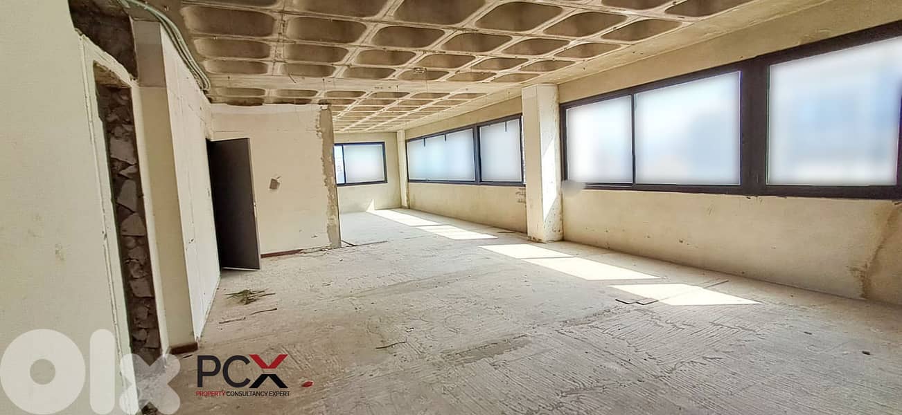 Office for Sale in Achrafieh | Core & Shell | With Partial Sea View 0