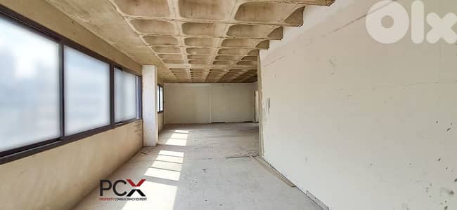 Office for Sale in Achrafieh | Core & Shell | With Partial Sea View