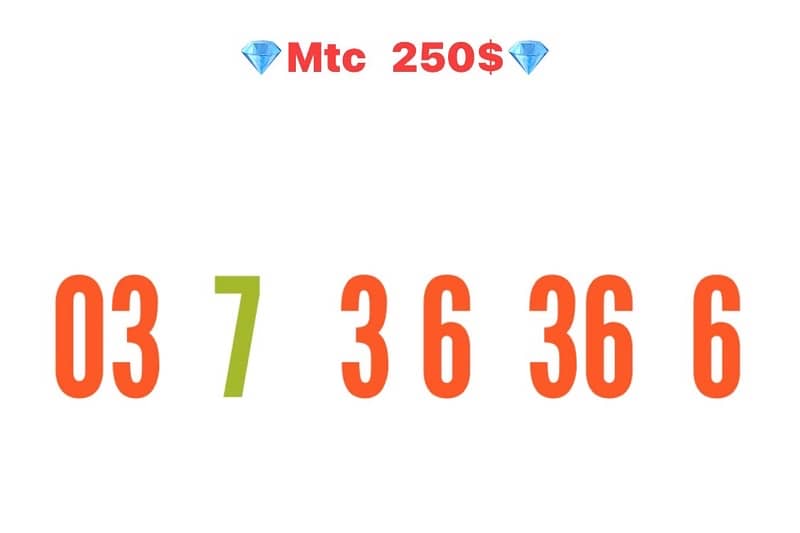 Mtc special 03 Number recharge we deliver all lebanon 0