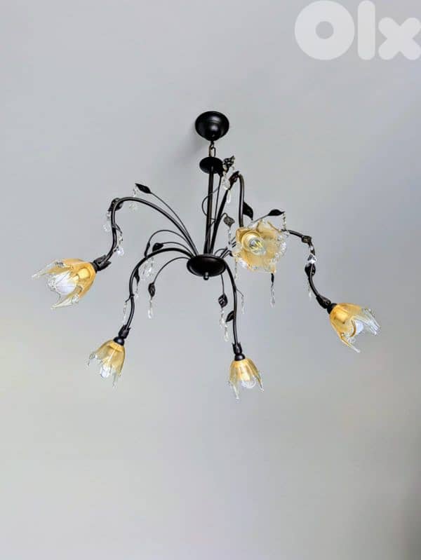 2 ceiling light fixtures – very good condition 0