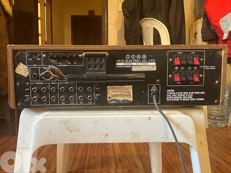 Vintage Akai AA-1020 Stereo Receiver 1976-Wood Cabinet-Made in Japan 1