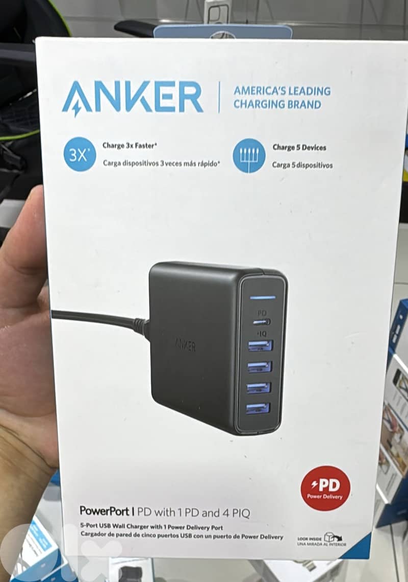 Anker Powerport I Pd with 1pd and 4 piq A2056K11 0