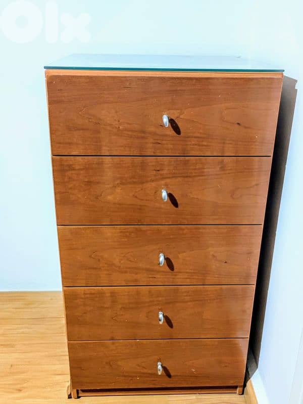 5-drawer chest / bedroom drawers – good condition 0