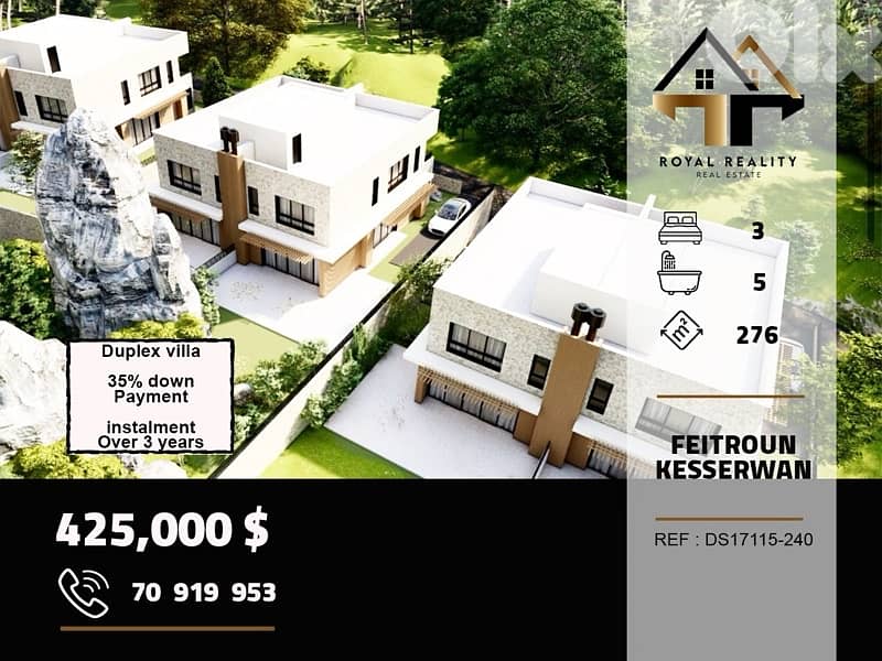 under construction villa for sale in faitroun keserouan 0