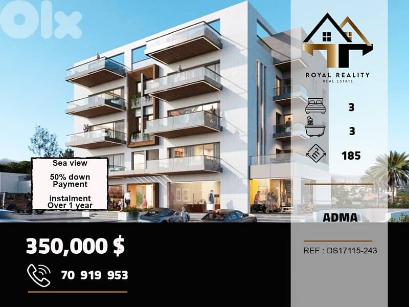 under construction apartments for sale in adma w dafna keserouan 0