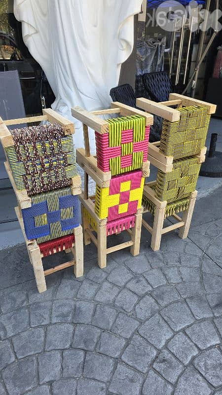 كرسي خشب  wooden chair 2