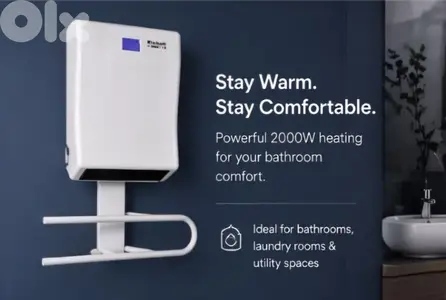 Einhell Bathtub Heater Adjustable Thermostat 3 Heating Modes 24H Timer