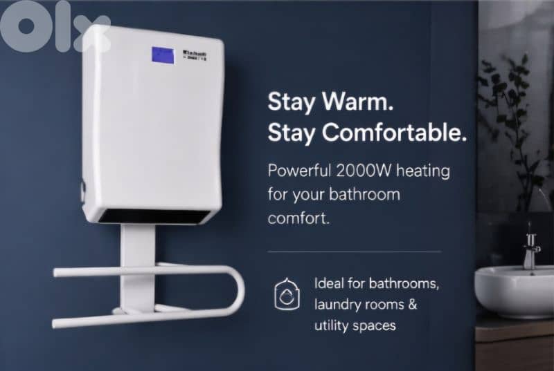 Einhell Bathtub Heater Adjustable Thermostat 3 Heating Modes 24H Timer 0