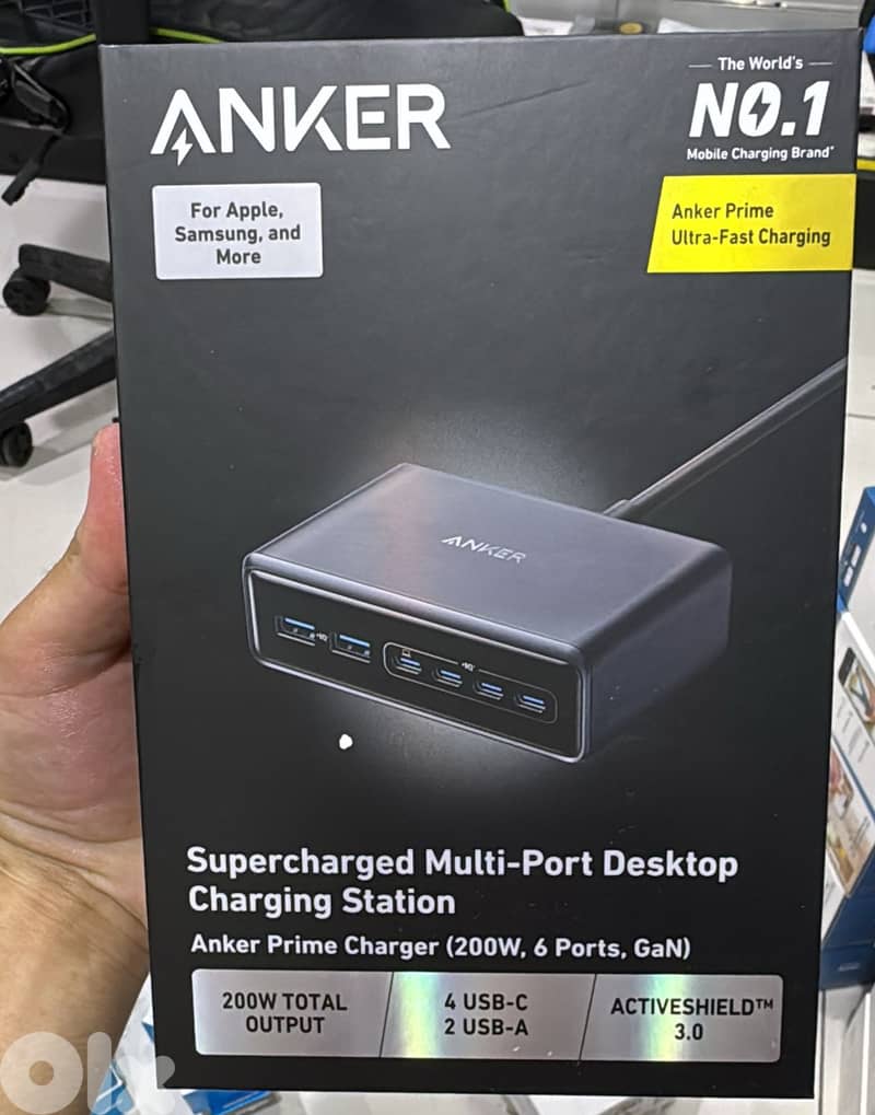 Anker prime charger (200w,6ports,gan) A2683241 0