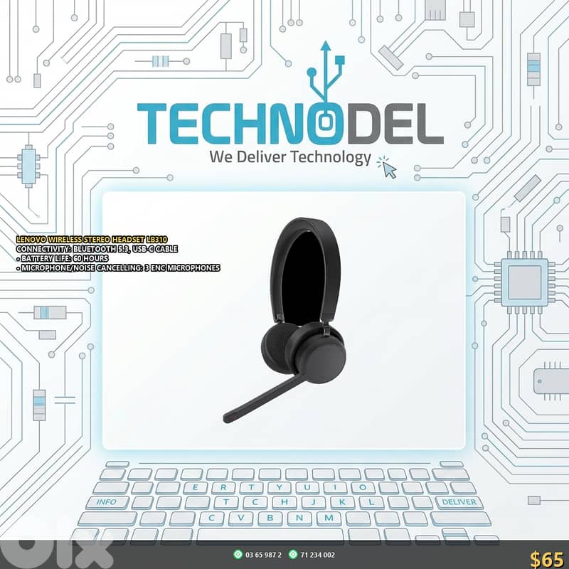 Lenovo Wireless stereo Headset LB310 0