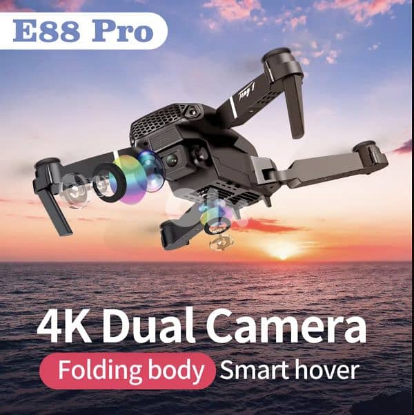 E88 PRO Drone - 4K Camera, WiFi FPV, 1080P HD, Foldable,Altitude Hold. 2