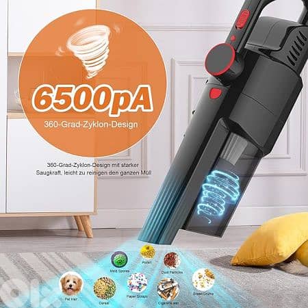 VACPOWER Handheld Cordless Portable Vacuum Cleaner 65 W 1