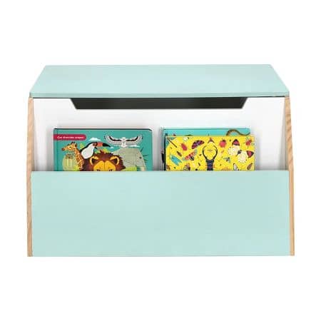 Wooden Storage Bench for Books and Toys 66 x 40 x 40 CM 2