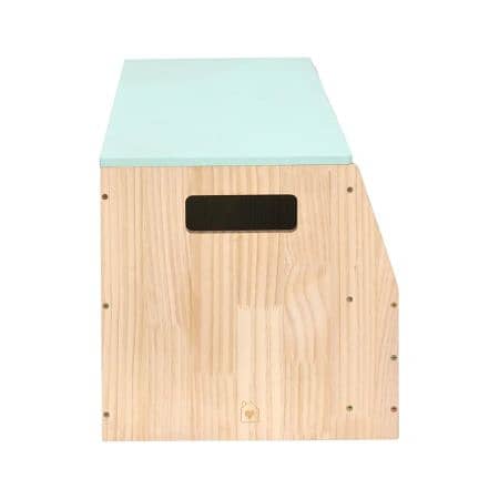 Wooden Storage Bench for Books and Toys 66 x 40 x 40 CM 3