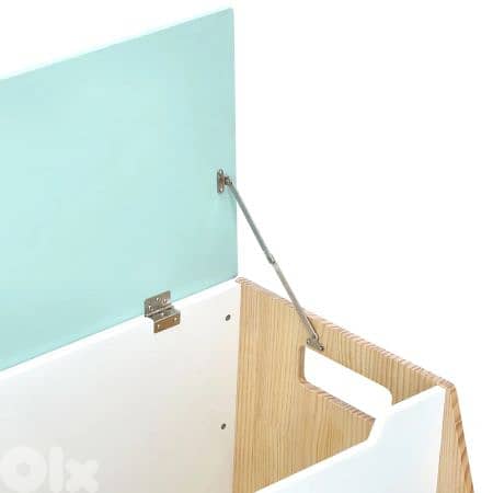 Wooden Storage Bench for Books and Toys 66 x 40 x 40 CM 4
