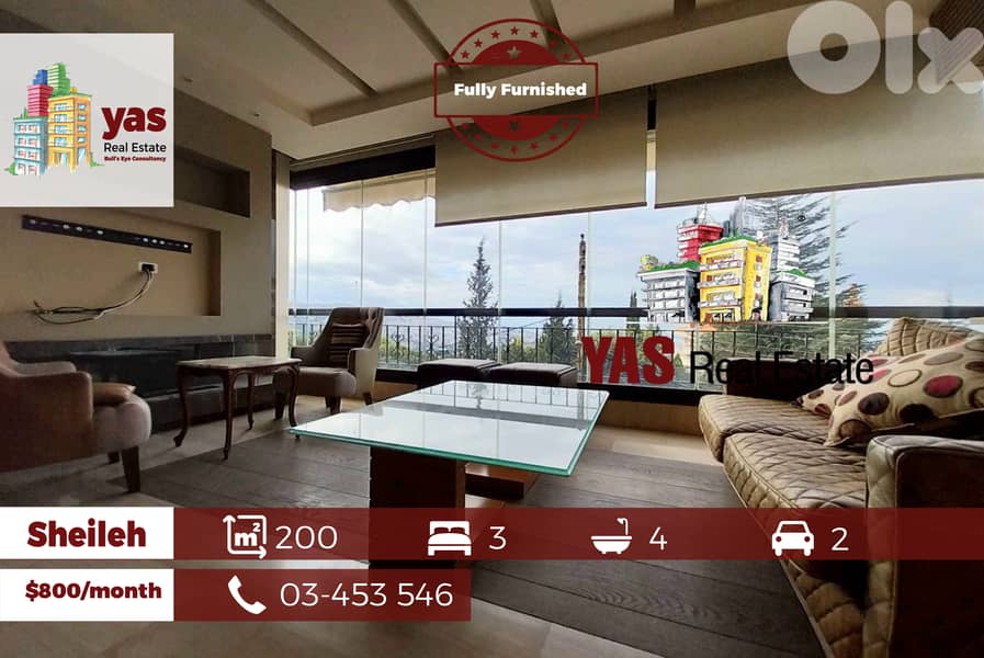 New Sheileh 200m2 | For Rent | Open View | Unique | Furnished |KS 0