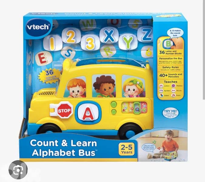 alphabet bus v-tech 0