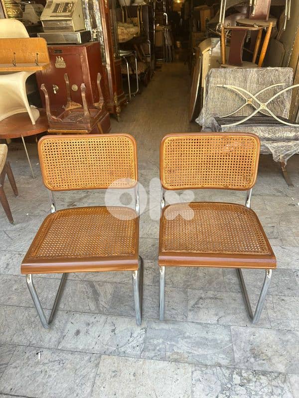 set of 2 original cesca chairs by marcel breuer made in italy 1
