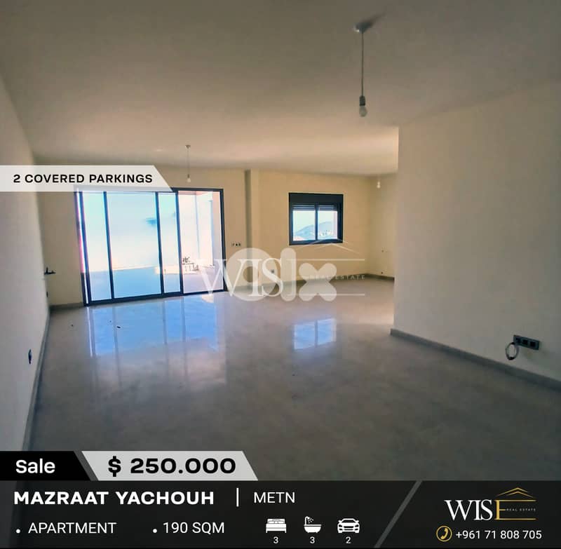  Stunning 190 SQM Apartment for SALE in Mazraat Yachouh! 0