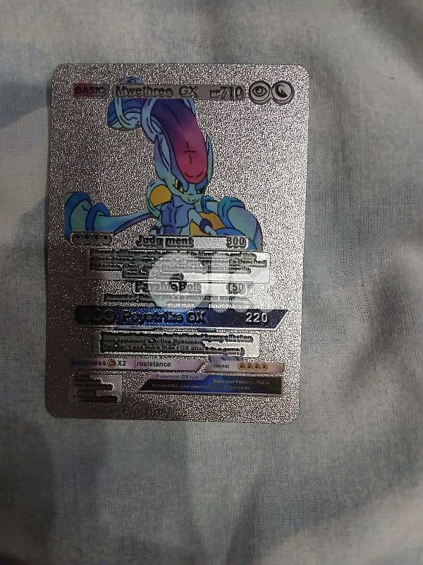 nice silver pokemon card and rare 0