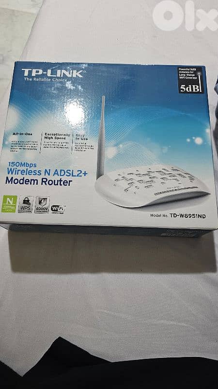 TP-Link Premium Wireless Modem Router N ADSL2+ Optimzed for Ogero 0