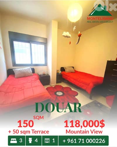 150 sqm Apartment For Sale in Douar دوّار with 50 sqm Terrace