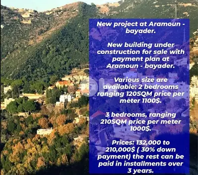 New in Aaramoun (Bayader), Apartments For Sale