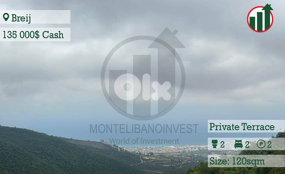 Apartment for Sale in Breij with Open View !! 0