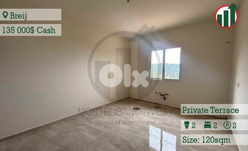 Apartment for Sale in Breij with Open View !!