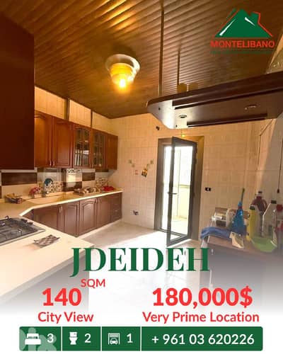 Very Prime Location 140 sqm Apartment For Sale in Jdeideh جديدة