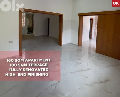 Fully Renovated ,100 sqm Terrace, Bhamdoun/بحمدون REF#OK135461