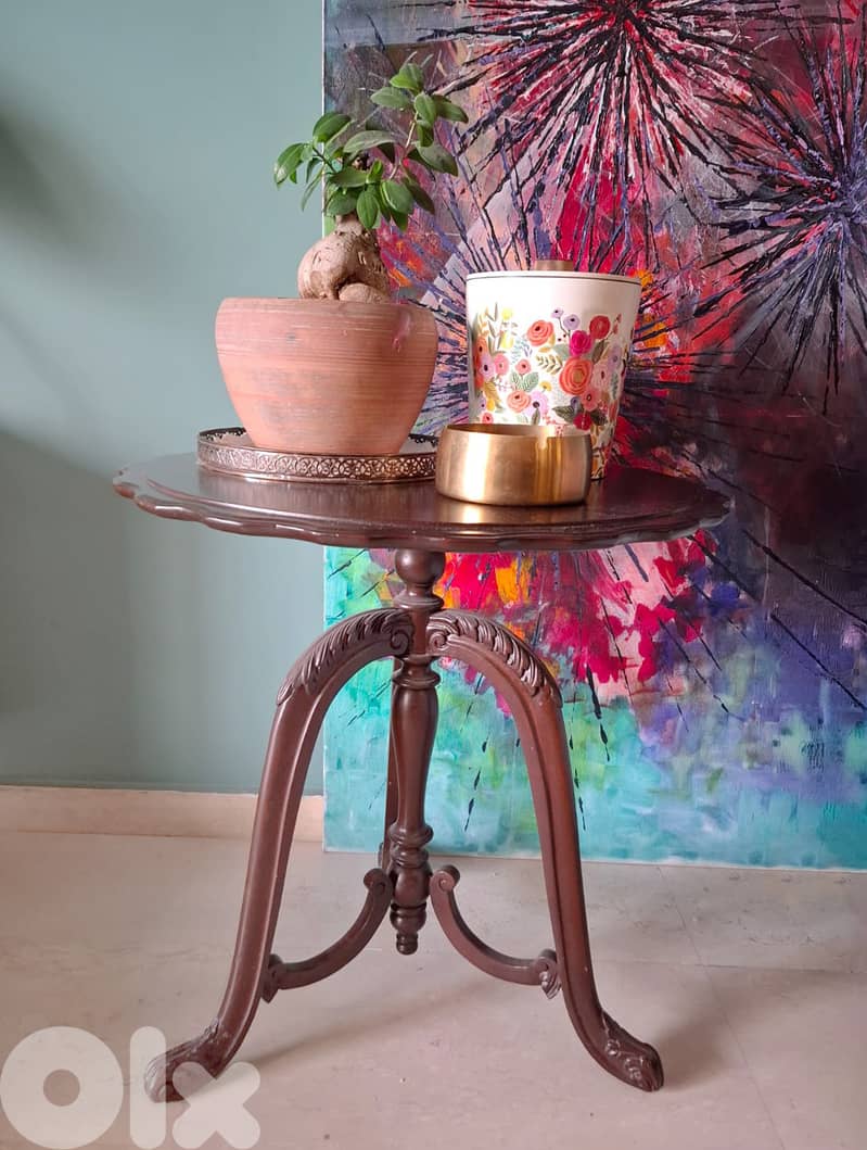 vintage / renovated side table 0