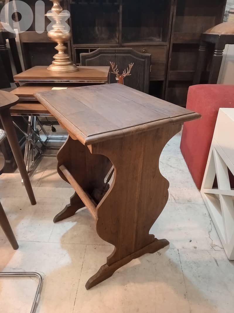 teak wood magazine rack 2