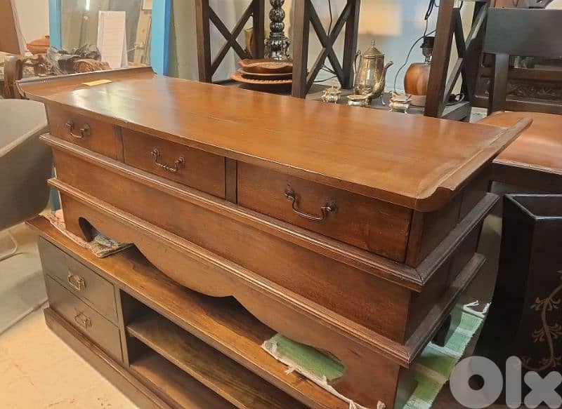 japanese style teak wood table 0