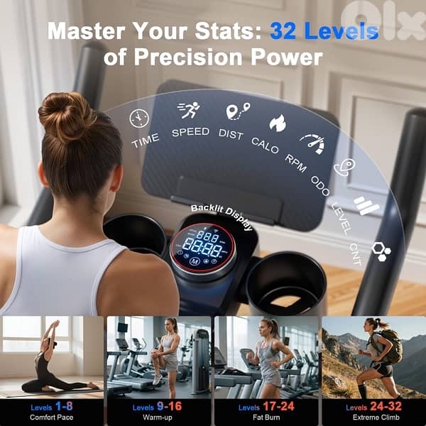 Indoor Cycling Bike - 32-Level Magnetic 3