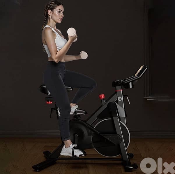 DeerRun S500 Pro King Size Indoor Exercise Bike for Ta 8