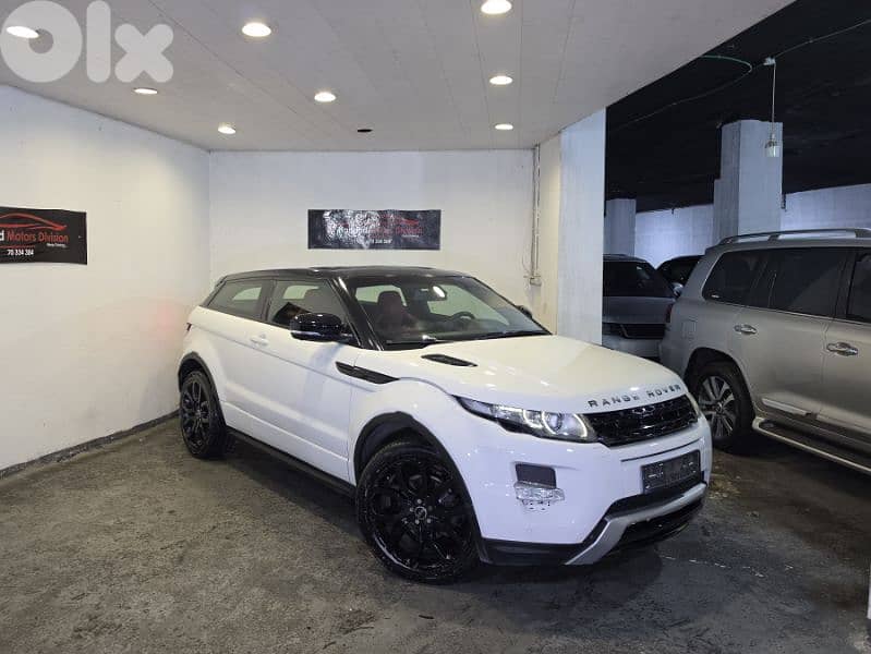 2012 Range Rover Evoque Coupe Dynamic White/Red Like New! 0