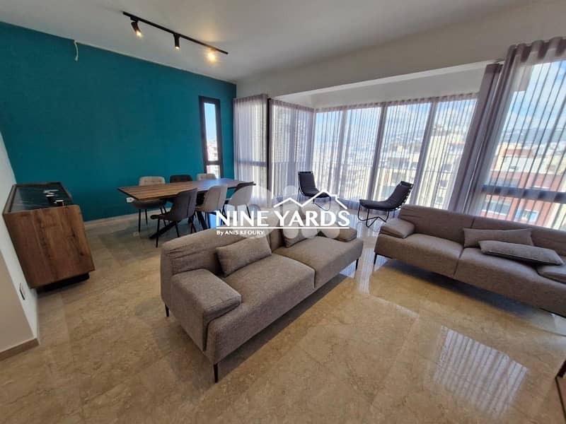 Fully Furnished Apartment For Rent in Achrafieh With Open View 0