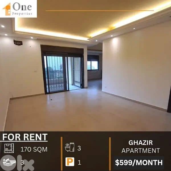 APARTMENT FOR RENT IN GHAZIR 0